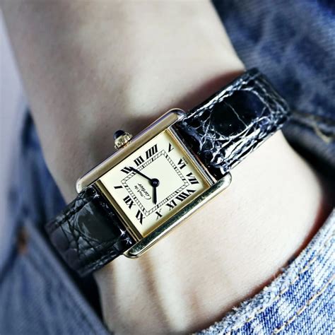 used cartier watch women|cartier watch women vintage.